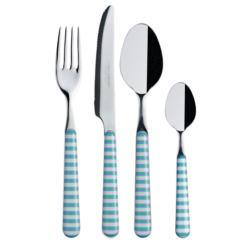 Cutlery Set 24pc - Aqua