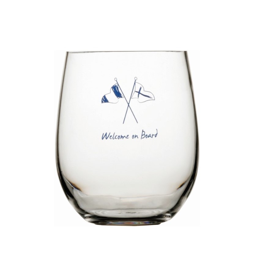 WELCOME ON BOARD Non slip water glass - set of 6