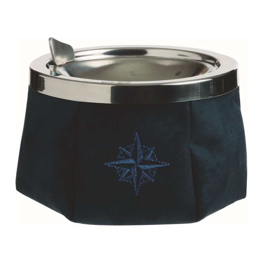 Weighted Ashtray - Suede Navy Blue