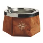 Weighted Ashtray - Suede Camel