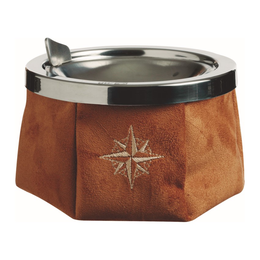Weighted Ashtray - Suede Camel