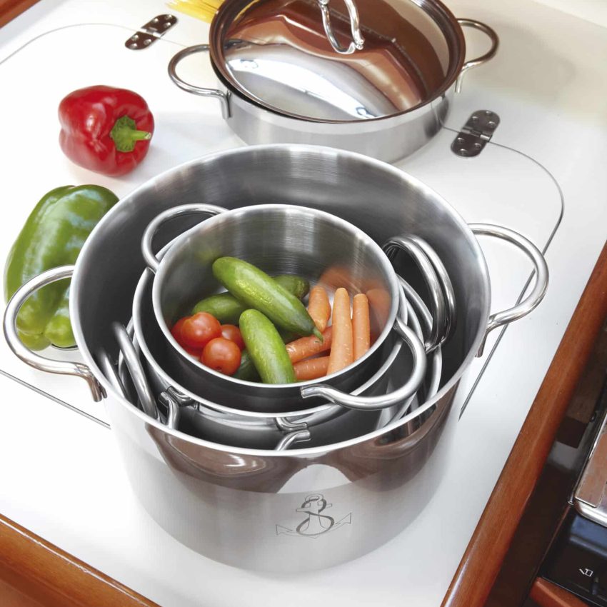 Kitchen Cookware, Stainless steel - 7 pieces