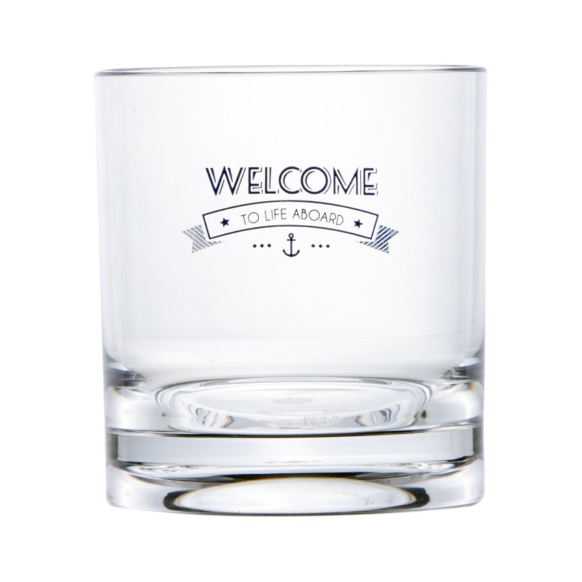 Welcome to Life Water Glasses, Set of 6