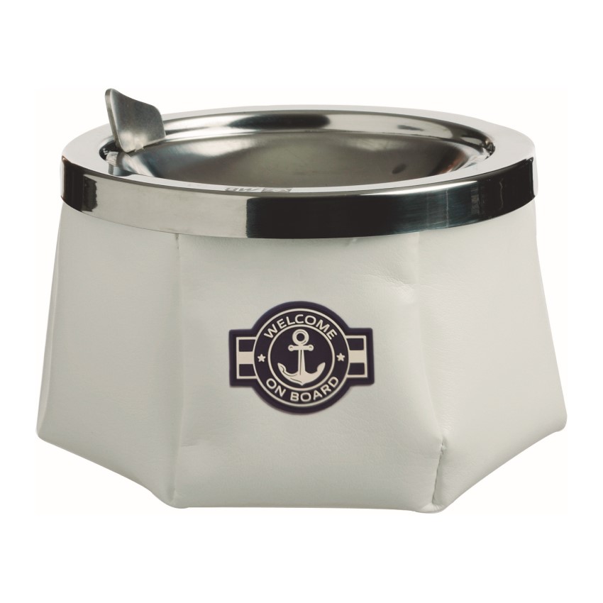 Weighted Ashtray - White Anchor