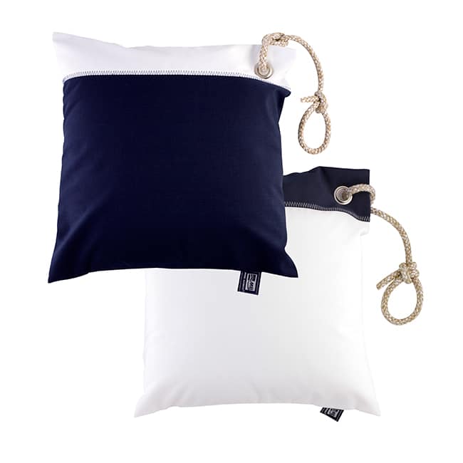 WATERPROOF & WINDPROOF - Navy & White Cushions Set of 2