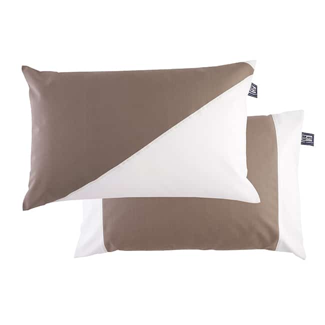 WATERPROOF - Brown & White Cushions Set of 2