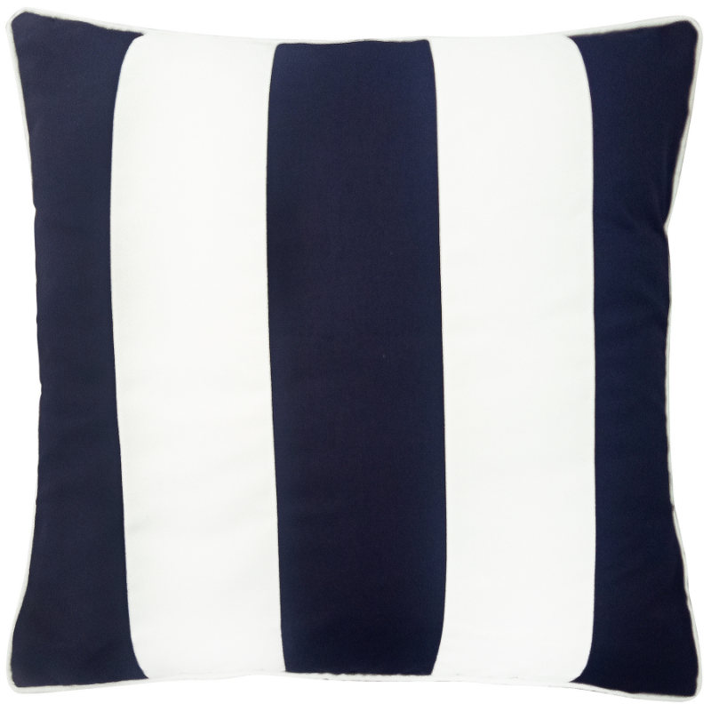 Navy & White Outdoor Cushion Cover