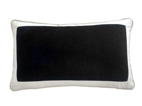 CALDER - Black and White Velvet Cushion Cover