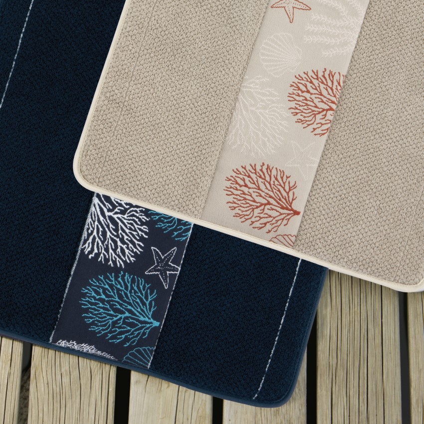 Ibiza Non Slip Bath Mat Blue