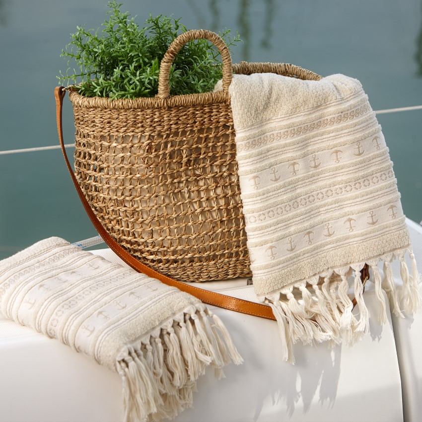 Santorini Towel Set - 3 Piece Beige