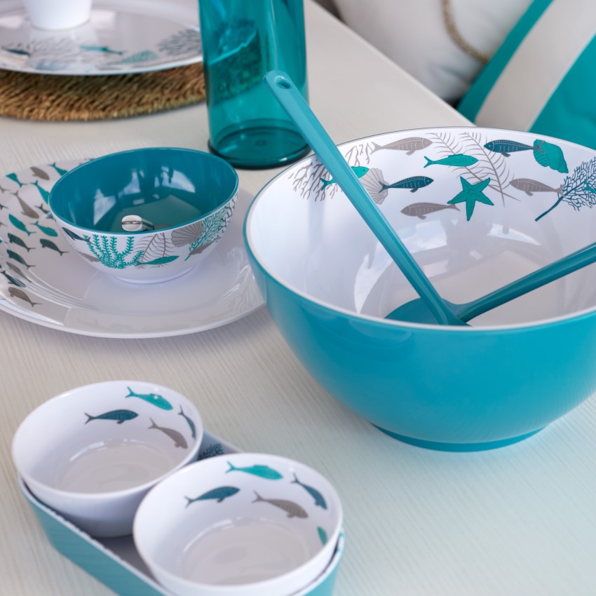 Coastal Salad Bowl and Servers
