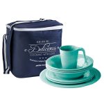 Harmony Aqua 4 Place Tableware Set