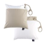 Sand & White Outdoor Cushions Set of 2