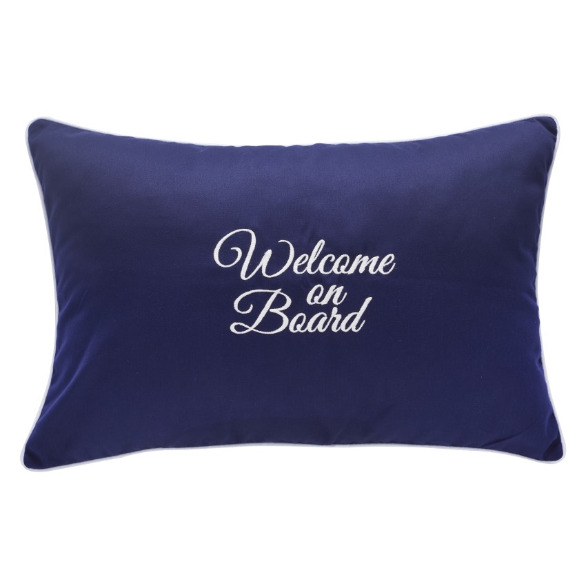 SANTORINI - Welcome on Board Blue Cushions Set of 2