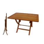 Slatted Rectangle Teak Table