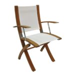 Teak and Stainless Deck Chair