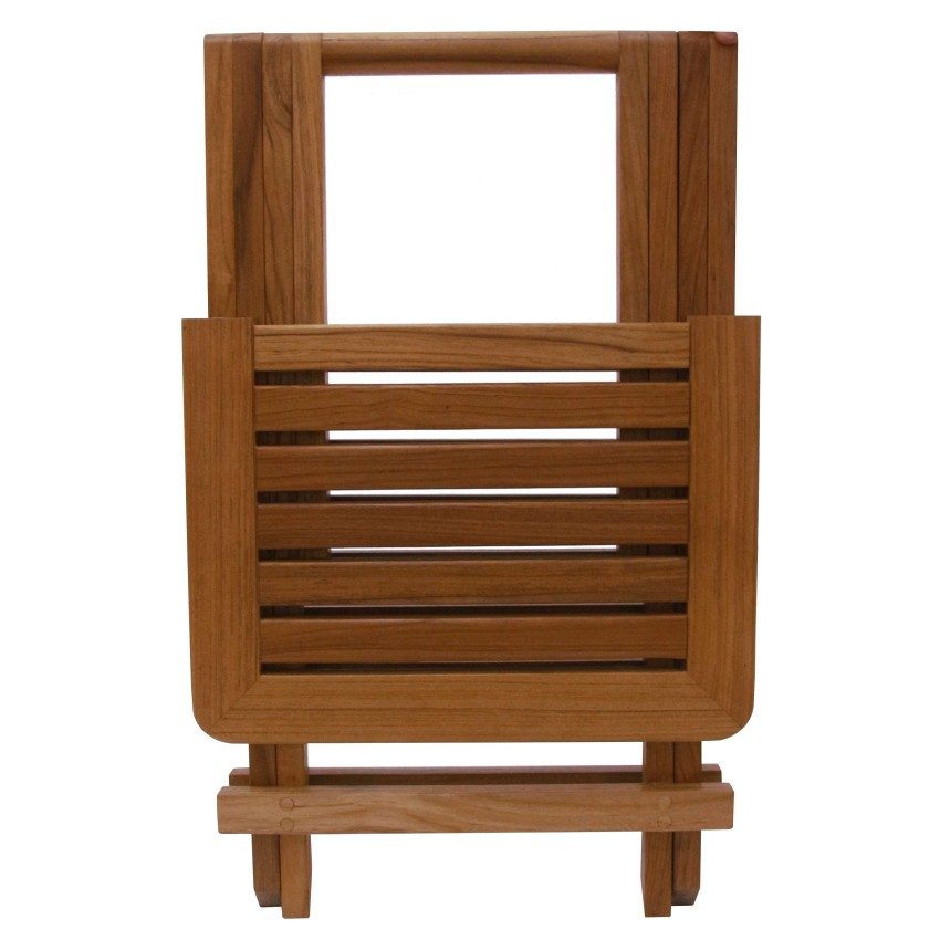 Slatted Teak Side Table