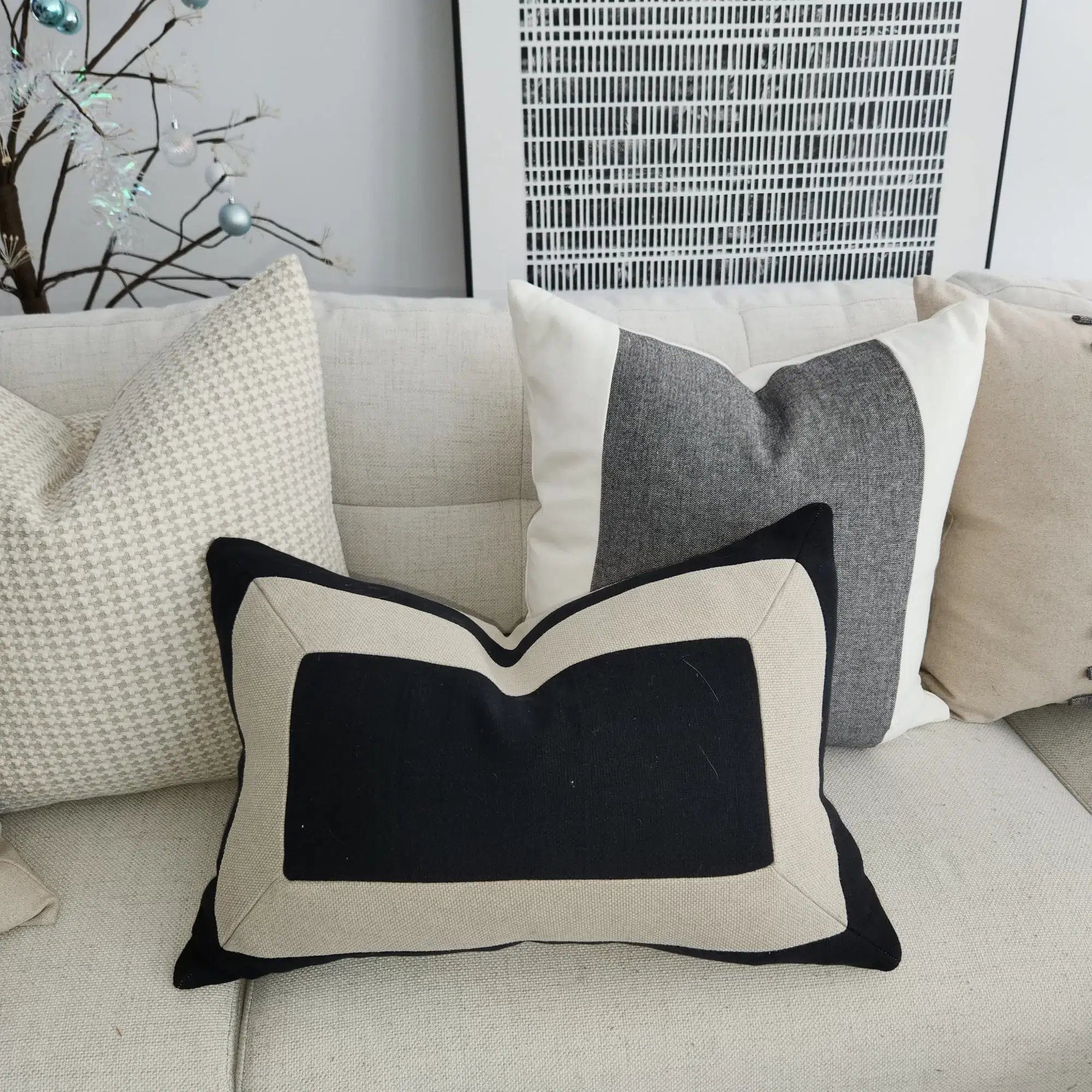 Linen Cotton Lumbar Cushion