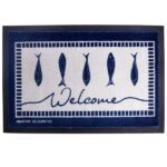 Non Slip Welcome Mat Fish