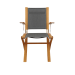 Marstrand Charcoal Deck Chair
