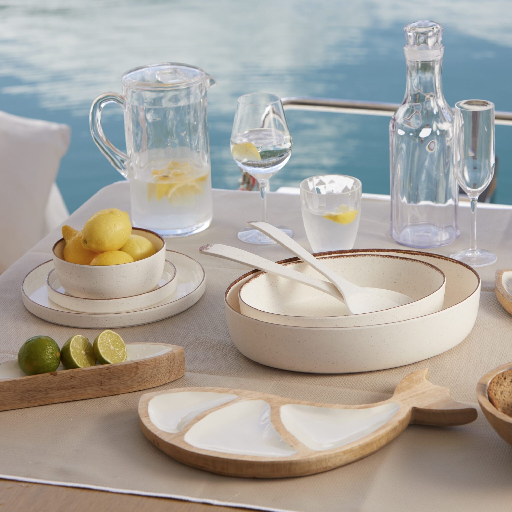 Maldivas Ivory Salad Bowl Set