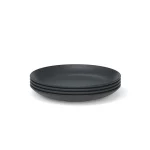 Round Dessert Plate Black