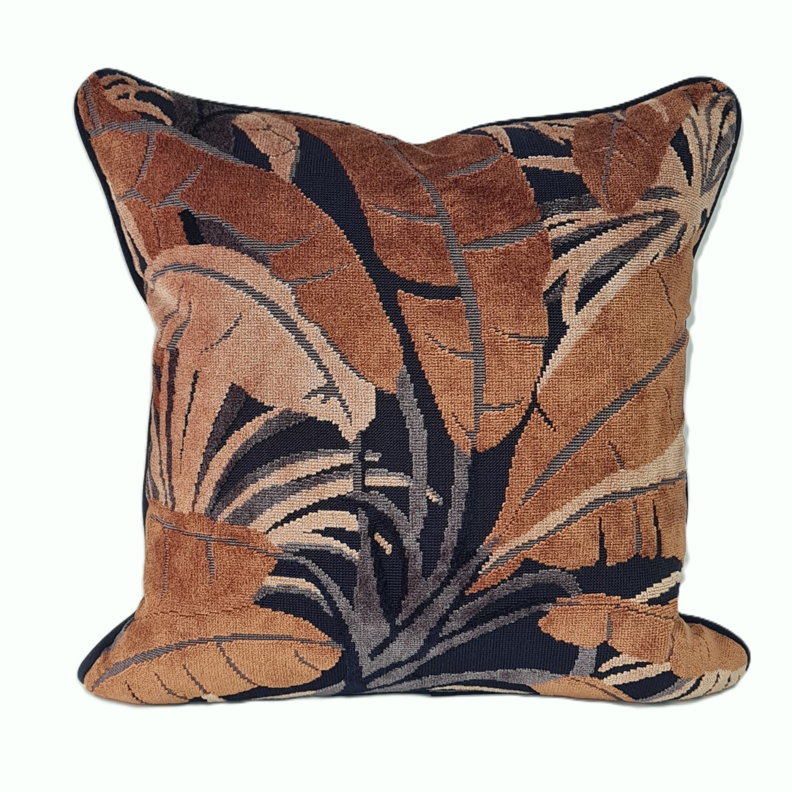 Palm Springs Topaz Designer Velvet Cushion | 50 x 50cm